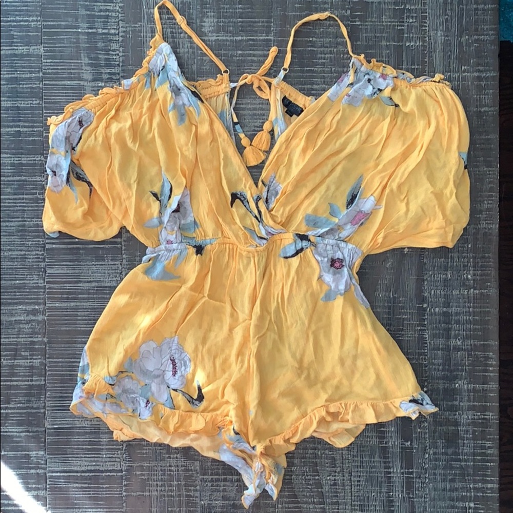 Topshop Cold Shoulder Romper